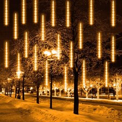Ziemassvētku gaismas &quot;Lietus lāses&quot; silti baltas 3,5M cena un informācija | Ziemassvētku lampiņas, LED virtenes | 220.lv
