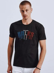 Melns vīriešu T-krekls "Rules" RX4589-45052-XL цена и информация | Мужские футболки | 220.lv