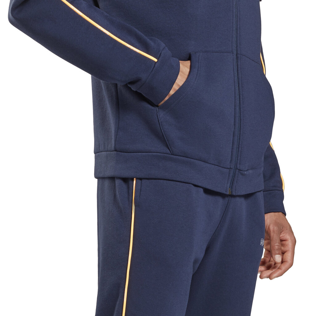 Reebok Džemperis Te Piping Hoodie Blue GT5780/2XL cena un informācija | Vīriešu jakas | 220.lv