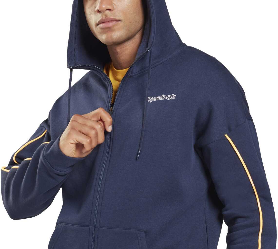 Reebok Džemperis Te Piping Hoodie Blue GT5780/2XL cena un informācija | Vīriešu jakas | 220.lv