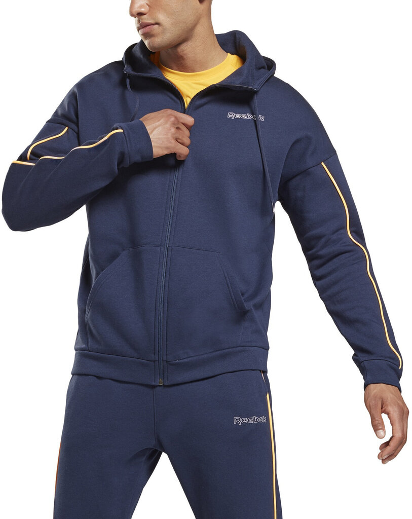 Reebok Džemperis Te Piping Hoodie Blue GT5780/2XL цена и информация | Vīriešu jakas | 220.lv