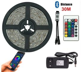 RGB Led lente ar vadības paneli un Bluetooth, 10m cena un informācija | LED lentes | 220.lv