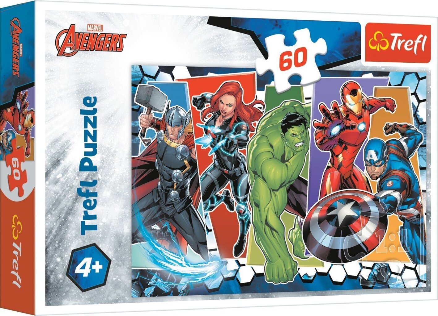 TREFL Puzle Avengers, 60 gab cena un informācija | Puzles, 3D puzles | 220.lv