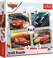 TREFL CARS Pužļu komplekts 4in1 Vāģi цена и информация | Пазлы | 220.lv