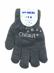 Перчатки утепленные для девочек Rak R-012A DB Chillout, темно-серый цена и информация | Зимняя одежда для детей | 220.lv