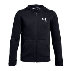 Džemperis zēniem Under Armour Cotton Fleece Full Zip JR 1343677-001, 48348 cena un informācija | Zēnu jakas, džemperi, žaketes, vestes | 220.lv