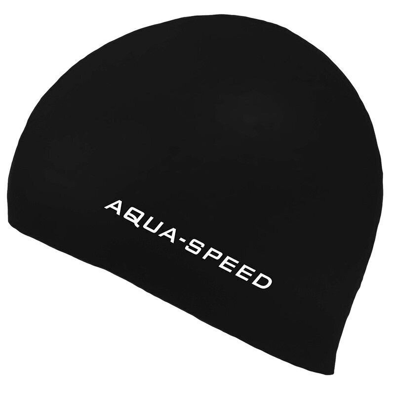 Peldcepure Aqua Speed, melna cena un informācija | Peldcepures | 220.lv
