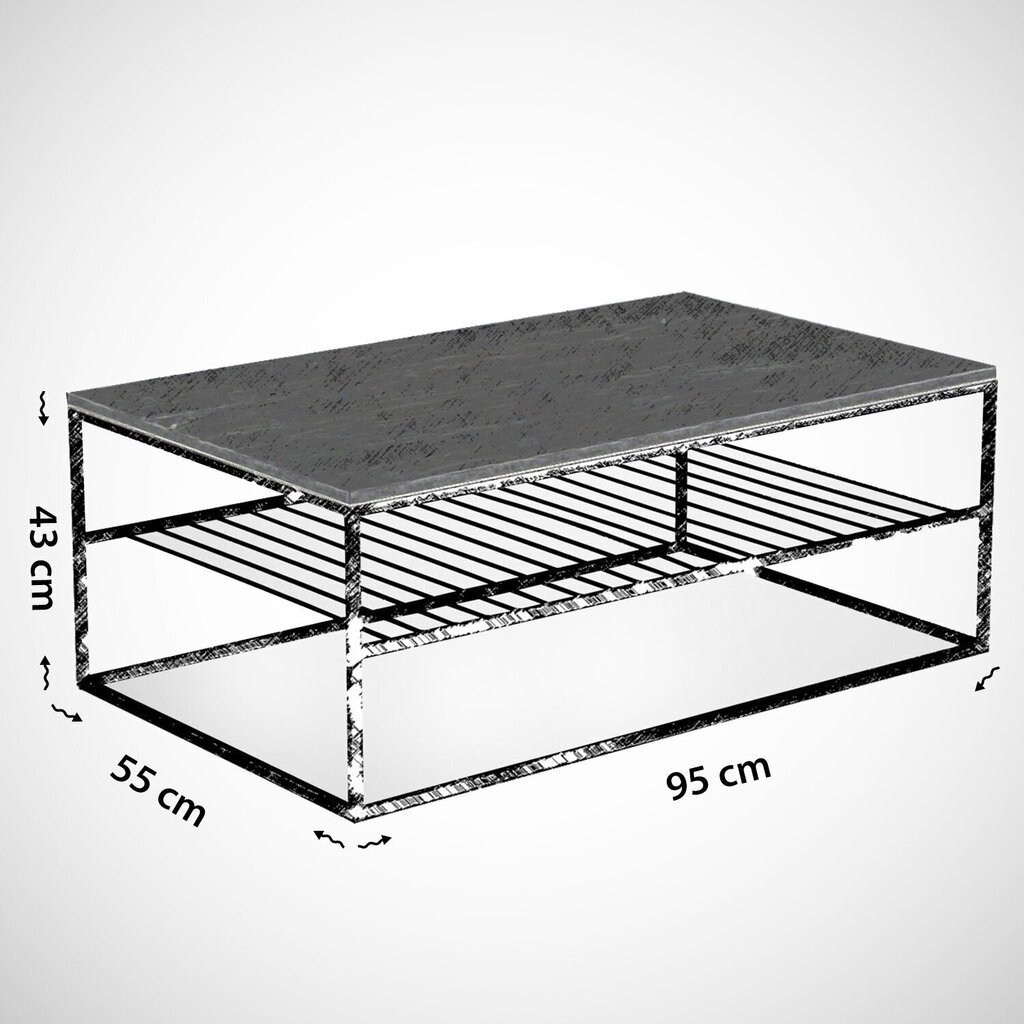 Kafijas galdiņš Kalune Design Etna, balts цена и информация | Žurnālgaldiņi | 220.lv