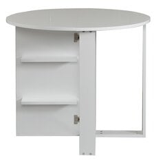 Раскладной стол Kalune Design Middle, белый цена и информация | Кухонные и обеденные столы | 220.lv