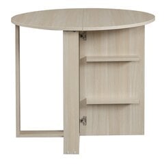 Раскладной стол Kalune Design Middle, бежевый цена и информация | Кухонные и обеденные столы | 220.lv