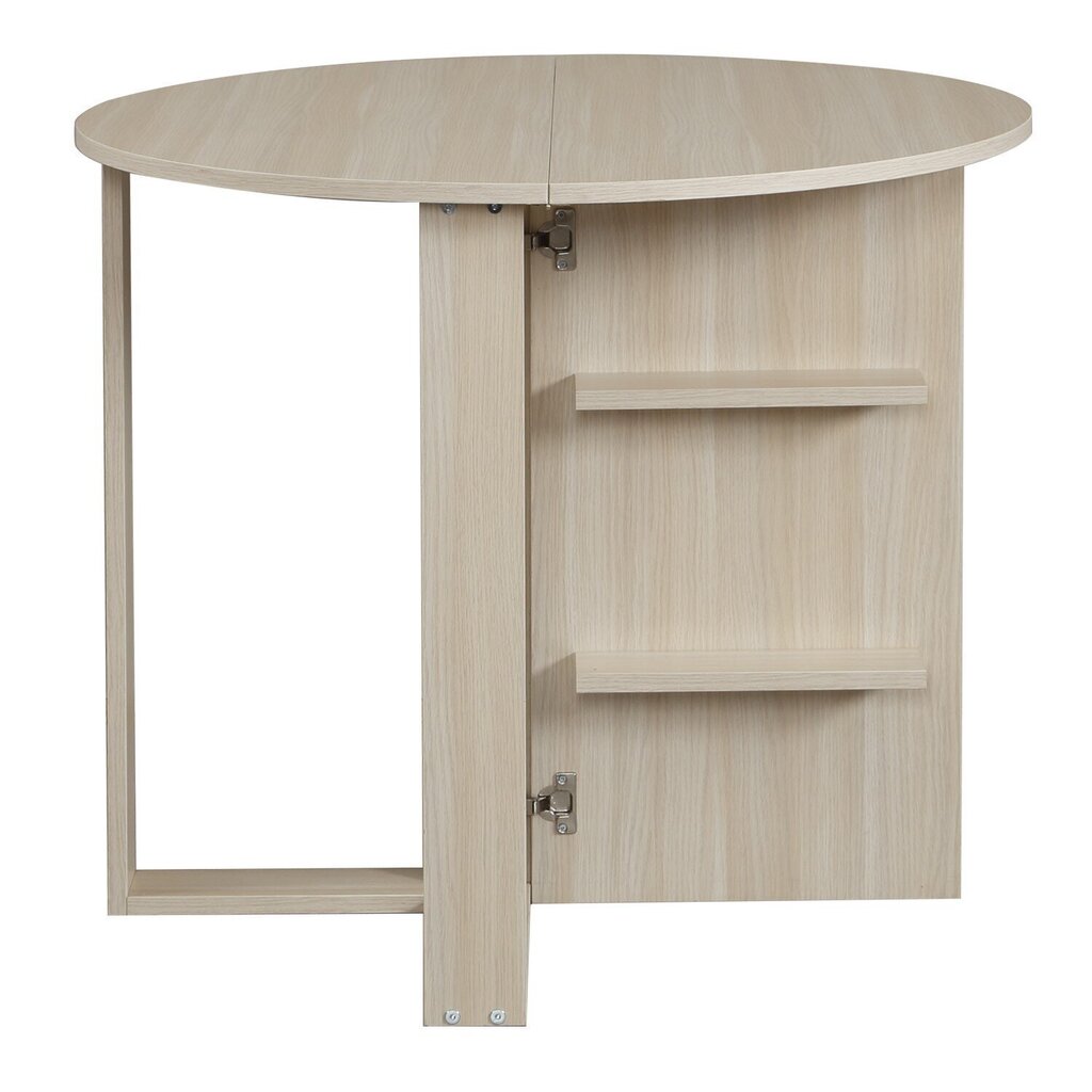 Paplašināms galds Kalune Design Middle, smilškrāsas цена и информация | Virtuves galdi, ēdamgaldi | 220.lv