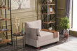 Stūra krēsls Kalune Design, pa kreisi, smilškrāsas cena un informācija | Atpūtas krēsli | 220.lv