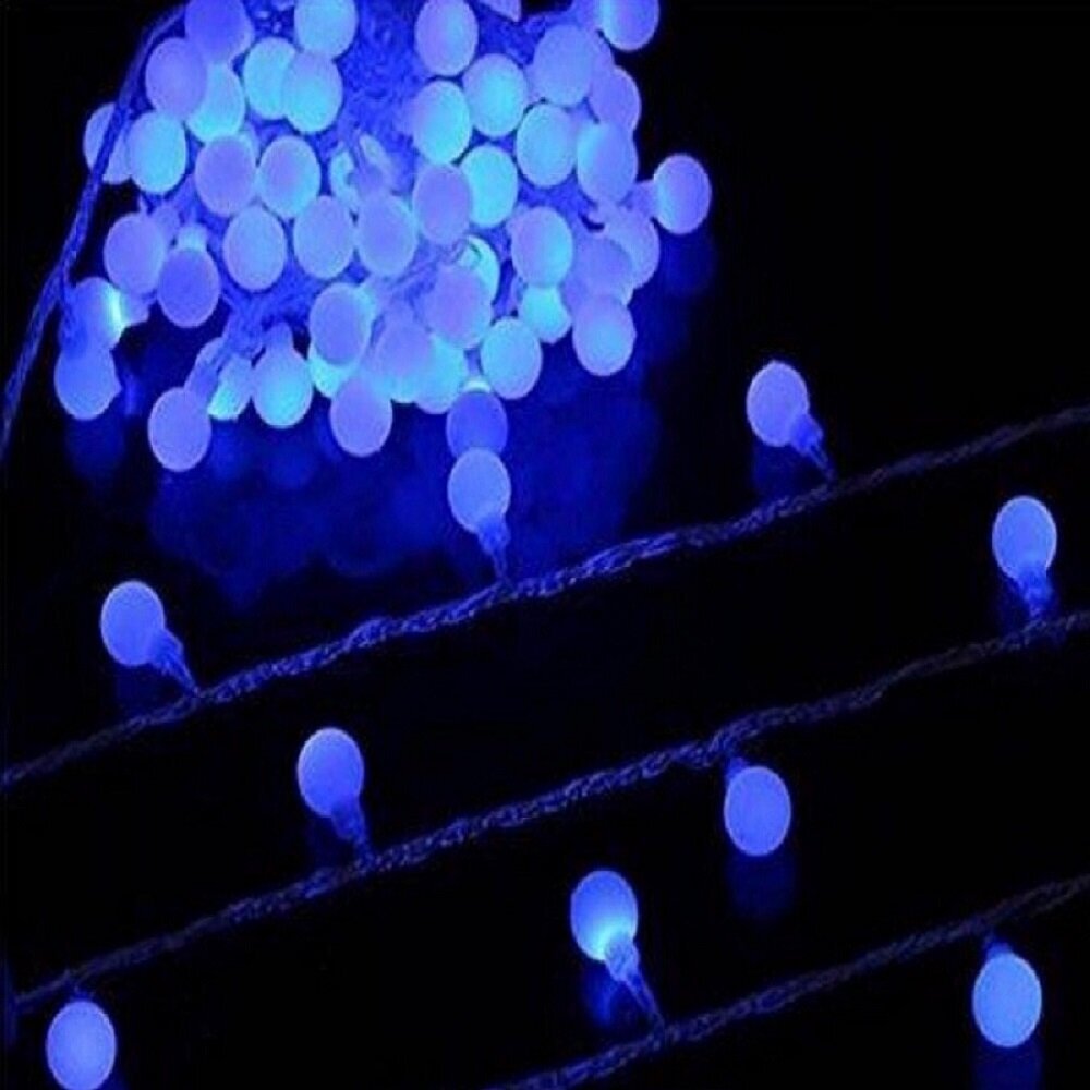 Lodveida gaismas 100LED zilas 8,5M cena un informācija | Ziemassvētku lampiņas, LED virtenes | 220.lv