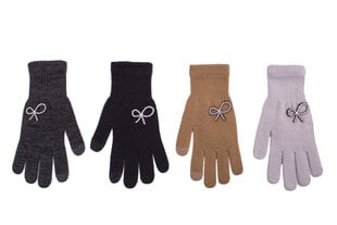 Cimdi sievietēm Rak Touch screen Gloves R-173, pelēki cena un informācija | Sieviešu cimdi | 220.lv