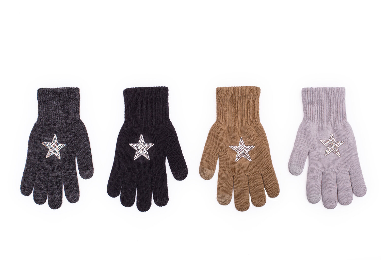 Cimdi meitenēm Rak Touch screen Gloves R-175, brūni цена и информация | Ziemas apģērbs bērniem | 220.lv