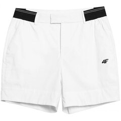 Šorti sievietēm 4F H4L21 W shorts SKDF080 10S, balti цена и информация | Женские шорты | 220.lv