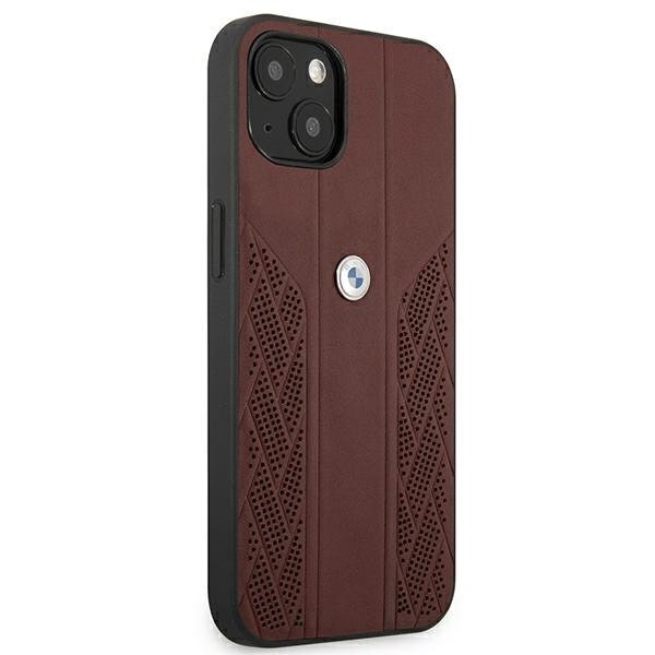 BMW BMHCP13SRSPPR Back Case Aizmugurējais Ādas Apvalks Telefonam Apple iPhone 13 Mini Sarkans cena un informācija | Telefonu vāciņi, maciņi | 220.lv