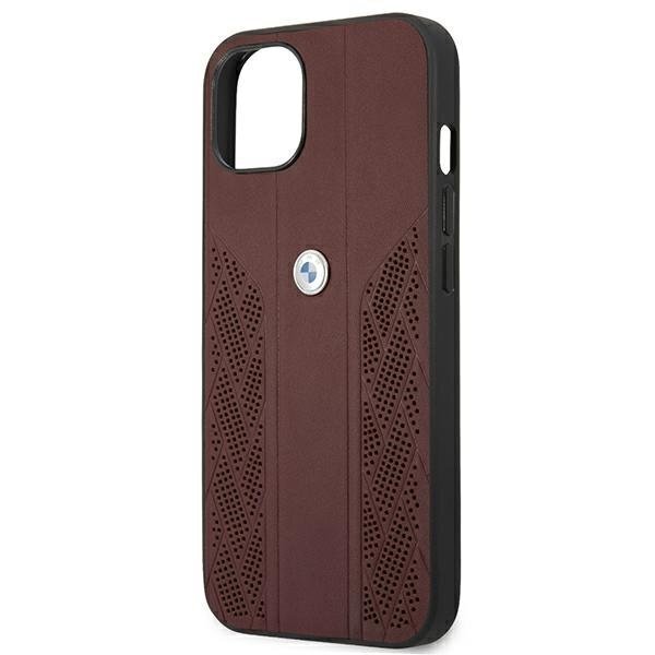 BMW BMHCP13SRSPPR Back Case Aizmugurējais Ādas Apvalks Telefonam Apple iPhone 13 Mini Sarkans cena un informācija | Telefonu vāciņi, maciņi | 220.lv