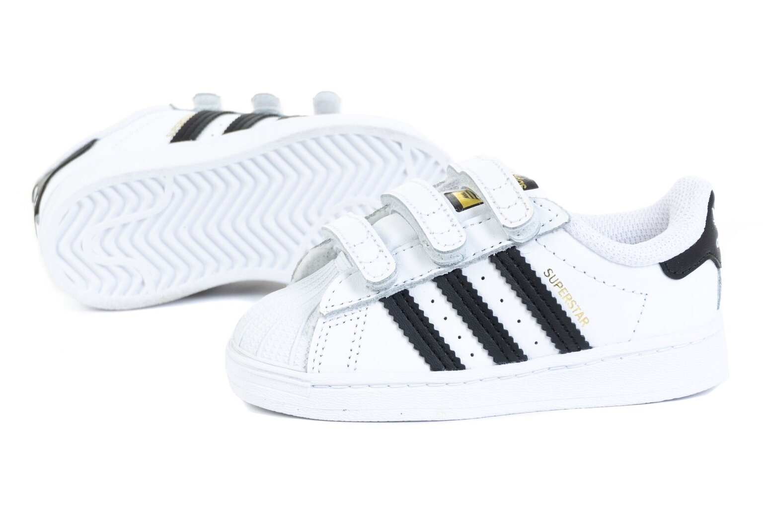 Sporta apavi bērniem Adidas Superstar CF I, balti cena un informācija | Sporta apavi bērniem | 220.lv