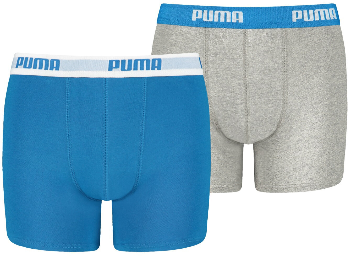 Puma Trikotāžas Apakšveļa Basic Boxer Grey Blue 907650 02/152 cena un informācija | Zēnu apakšveļa | 220.lv