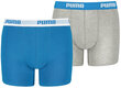 Puma Trikotāžas Apakšveļa Basic Boxer Grey Blue 907650 02/152 cena un informācija | Zēnu apakšveļa | 220.lv