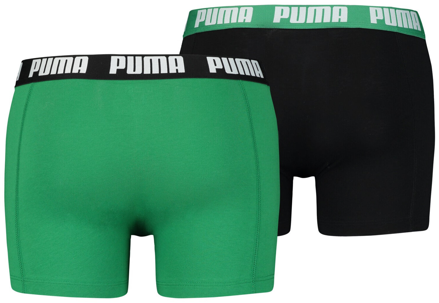 Puma Trikotāžas Apakšveļa Basic Boxer Green Black 906823 34/L cena un informācija | Vīriešu apakšbikses | 220.lv