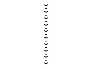Virtene melni "Sikspārņi" 150 cm gari cena un informācija | Svētku dekorācijas | 220.lv