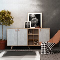Комод Kalune Design Prilika, серый/коричневый цена и информация | Комоды | 220.lv