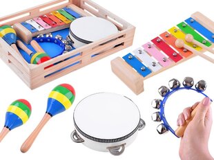 Mediniai muzikos instrumentai, 4in1 цена и информация | Развивающие игрушки | 220.lv