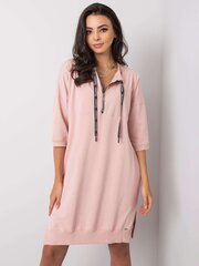 Пыльно-розовый свитер с короткими рукавами. цена и информация | Платья | 220.lv