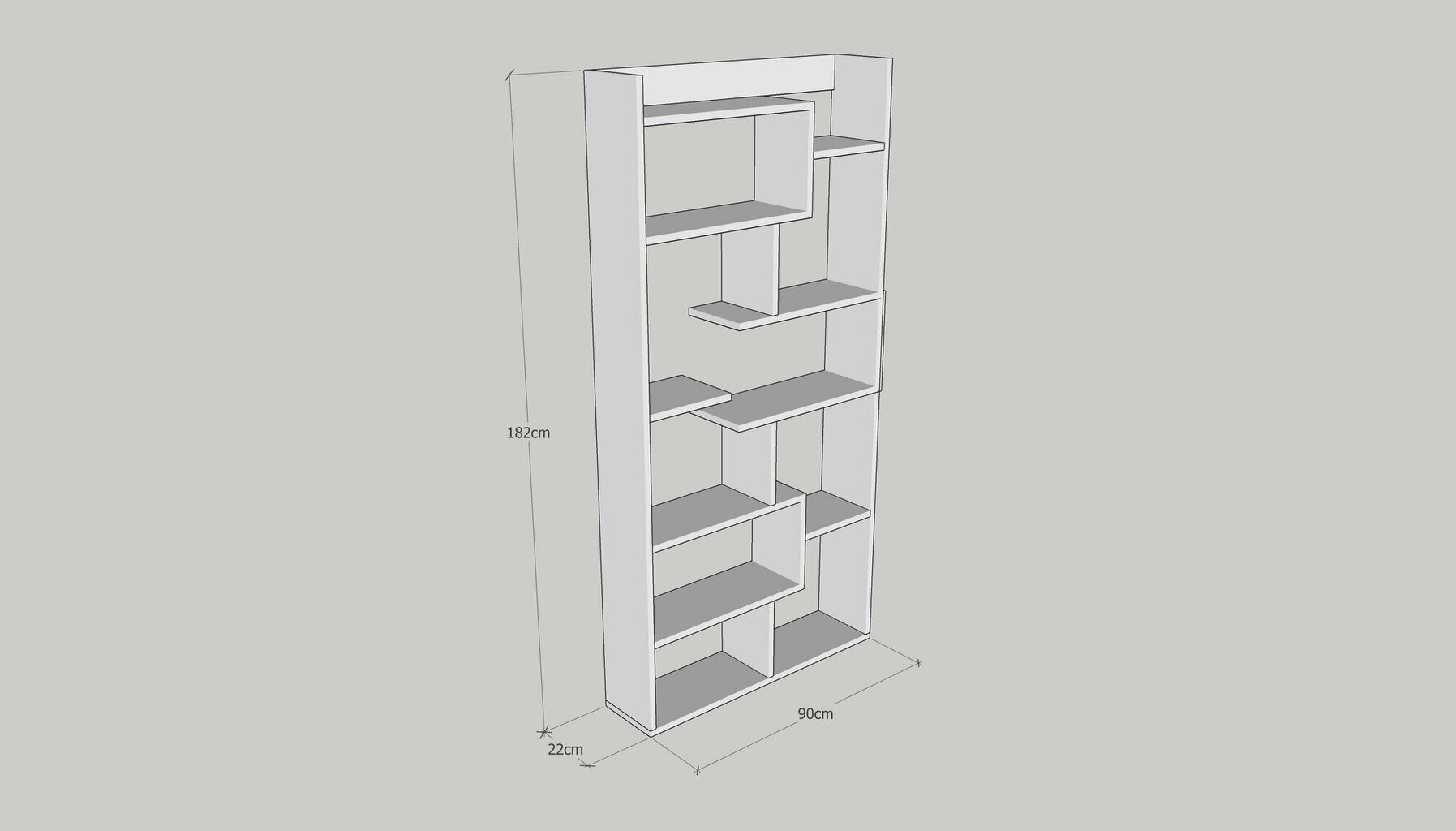 Plaukts Kalune Design Kuttap, brūns cena un informācija | Plaukti | 220.lv