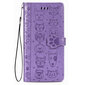 Maciņš Cat-Dog Samsung A035 A03s violets cena un informācija | Telefonu vāciņi, maciņi | 220.lv