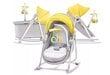 Gultiņa - šūpoles KinderKraft 5 in 1 Unimo Up, dzeltena cena un informācija | Bērnu šūpuļkrēsliņi | 220.lv