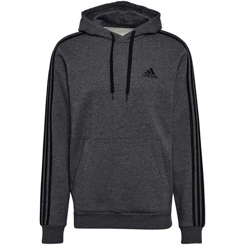 Adidas Džemperi M 3s Fl Hoodie Grey cena un informācija | Sporta apģērbs vīriešiem | 220.lv