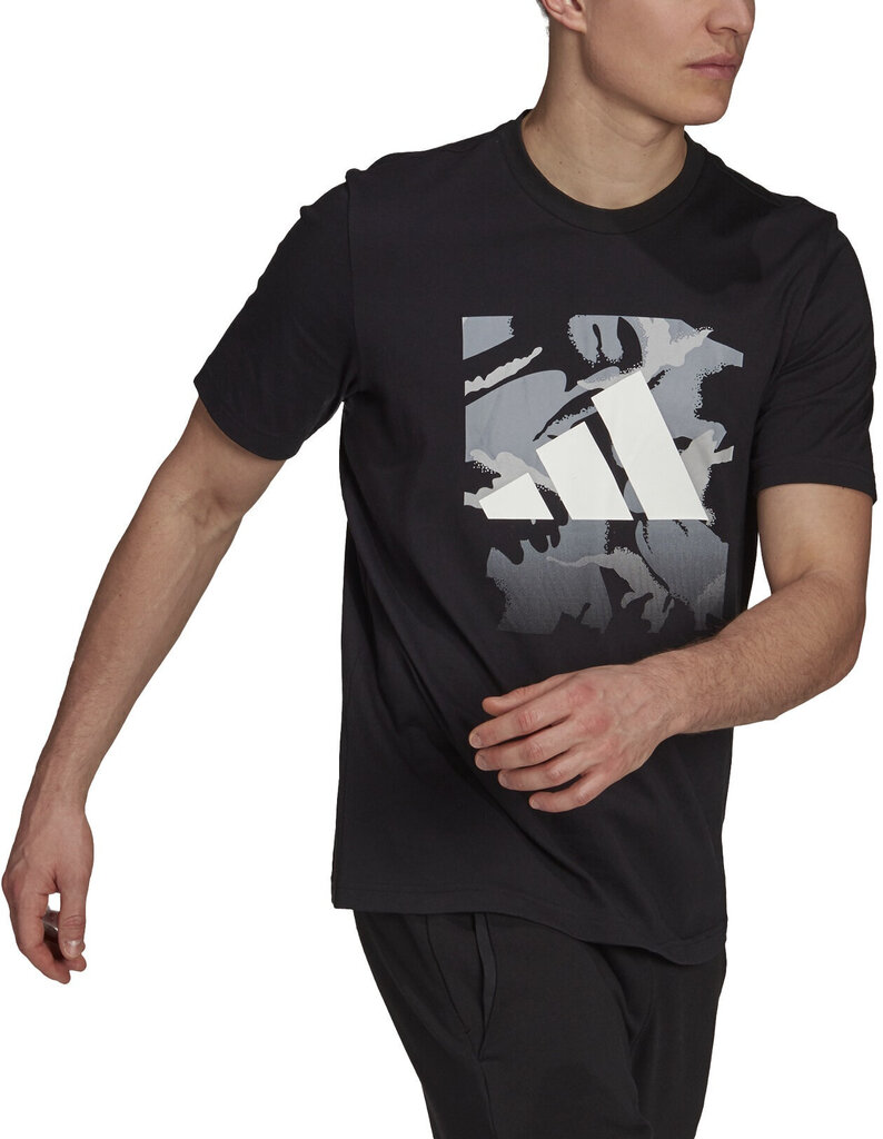 Adidas T-Krekli Camo Bos Tee Black GU1476/L cena un informācija | Vīriešu T-krekli | 220.lv