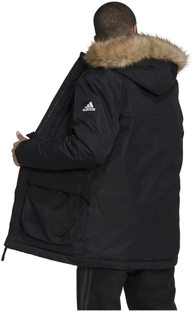 Adidas Jakas Hooded Parka Black GT1699 цена и информация | Vīriešu virsjakas | 220.lv