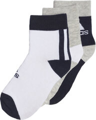 Adidas Zeķes Lk Ankle S 3Pp White Grey Black H16378/25-27 cena un informācija | Zēnu zeķubikses, zeķes | 220.lv