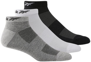 Reebok Zeķes Te Low Cut Sock 3p White Black Grey H11287/34-36 цена и информация | Мужские носки | 220.lv