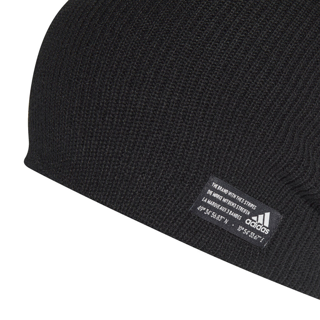 Adidas Cepures Perf Beanie Black GE0609/OSFM cena un informācija | Vīriešu cepures, šalles, cimdi | 220.lv