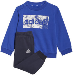 Cпортивный костюм Adidas I Lin Ft Jog Black Blue GS4280/98 цена и информация | Свитеры, жилетки, пиджаки для мальчиков | 220.lv