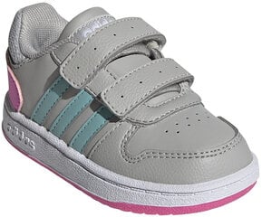 Детские кеды Adidas Hoops 2.0 Cmf I Grey H01554/6.5K цена и информация | Стильные кеды для детей | 220.lv