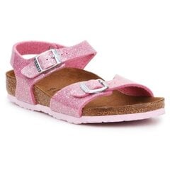 Сандалии для девочек Birkenstock Rio Plain Jr 1018991, розовые цена и информация | Детские сандали | 220.lv