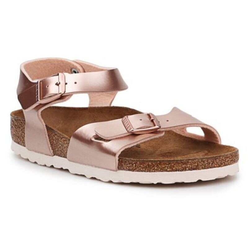 Sandales meitenēm Birkenstock Rio Kids BF ELectric Metallic Copper 1012520, rozā cena un informācija | Bērnu sandales | 220.lv