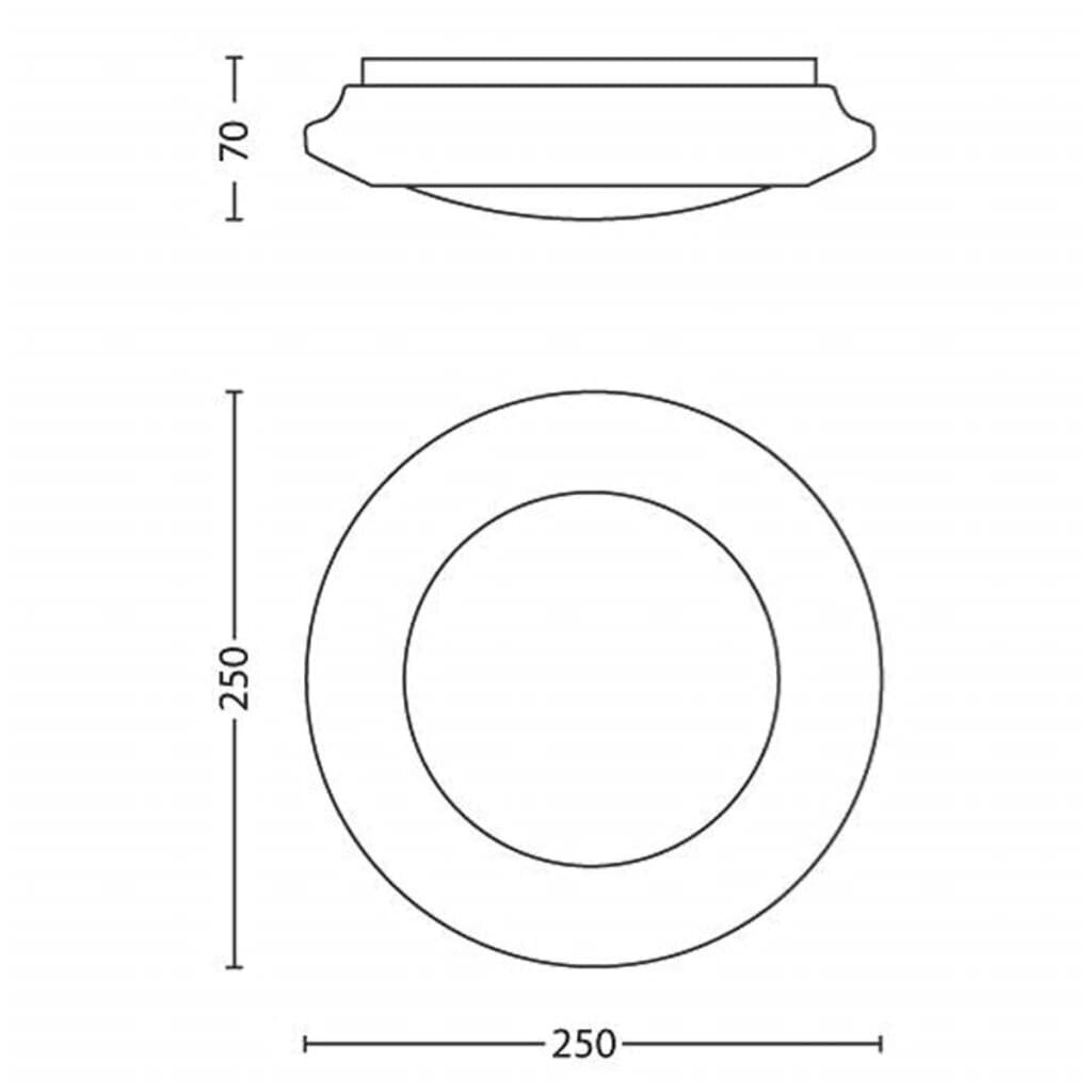 Philips LED griestu lampa myLiving Cinnabar, balta цена и информация | Griestu lampas | 220.lv