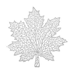 Серебристый ажурный столовый поднос Maple 43 см цена и информация | Скатерти, салфетки | 220.lv