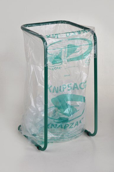 Atkritumu maisu turētājs-rāmis, 200 l, zaļš cena un informācija | Komposta kastes un āra konteineri | 220.lv