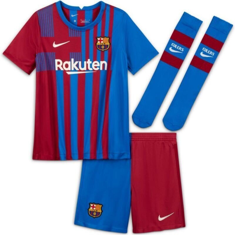 Sporta komplekts zēniem Nike FC Barcelona 2021/22 Home Jr CV8268 428, zils cena un informācija | Komplekti zēniem | 220.lv