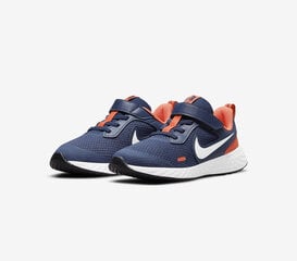 Детские кроссовки Nike Revolution 5 BQ5672 410/11.5K, синие/оранжевые цена и информация | Детская спортивная обувь | 220.lv