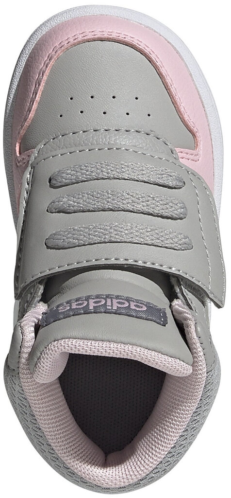 Adidas Apavi Hoops Mid 2.0 I Grey Pink GZ7779/9K цена и информация | Sporta apavi bērniem | 220.lv