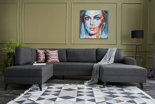 Stūra dīvāns Kalune Design Belen, brūns цена и информация | Угловые диваны | 220.lv